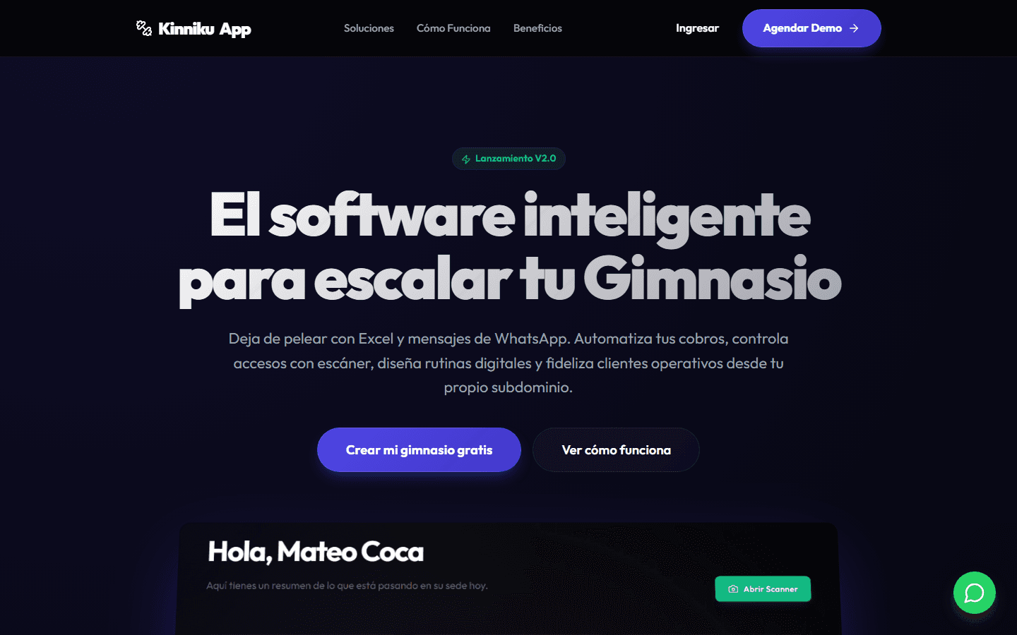 KINNIKU APP — real product screenshot